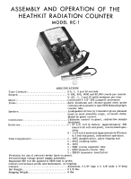Heathkit RC-1-Radiation-counter - Manual - Schematics 